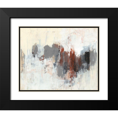 Neutrals and Rust I Black Modern Wood Framed Art Print with Double Matting by Goldberger, Jennifer