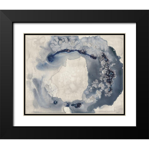 Celestial Paynes I Black Modern Wood Framed Art Print with Double Matting by Goldberger, Jennifer