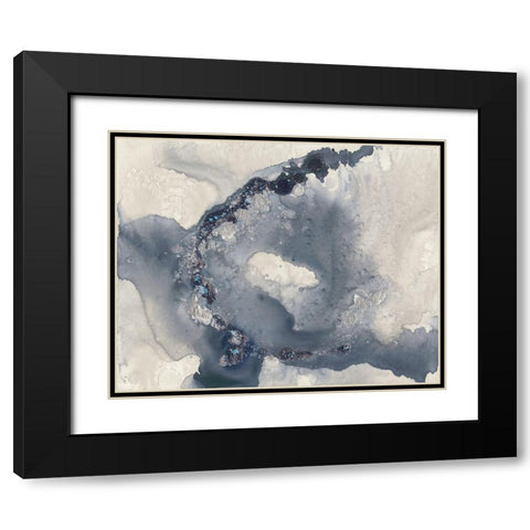 Celestial Paynes II Black Modern Wood Framed Art Print with Double Matting by Goldberger, Jennifer
