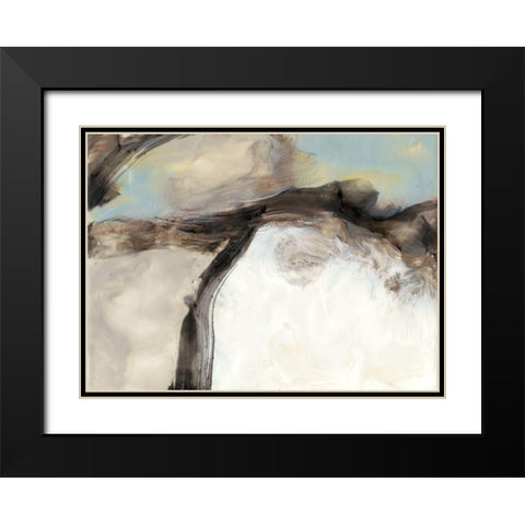 Ribbon Sands II Black Modern Wood Framed Art Print with Double Matting by Goldberger, Jennifer