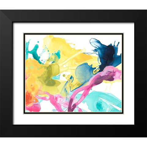 Elemental Motion I Black Modern Wood Framed Art Print with Double Matting by Vess, June Erica