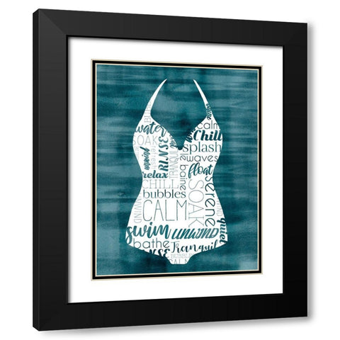 Suit Speak II Black Modern Wood Framed Art Print with Double Matting by Popp, Grace