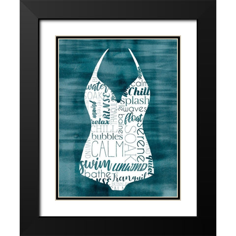 Suit Speak II Black Modern Wood Framed Art Print with Double Matting by Popp, Grace