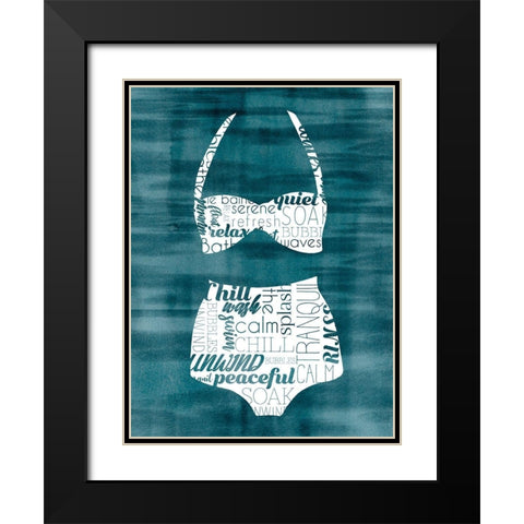 Suit Speak III Black Modern Wood Framed Art Print with Double Matting by Popp, Grace