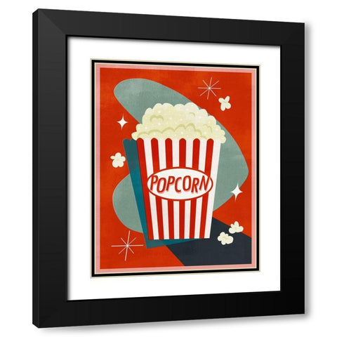 Retro Refreshments I Black Modern Wood Framed Art Print with Double Matting by Borges, Victoria
