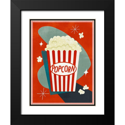Retro Refreshments I Black Modern Wood Framed Art Print with Double Matting by Borges, Victoria