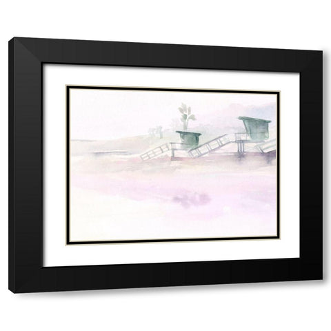 Dawn Beach Break III Black Modern Wood Framed Art Print with Double Matting by Parker, Jennifer Paxton