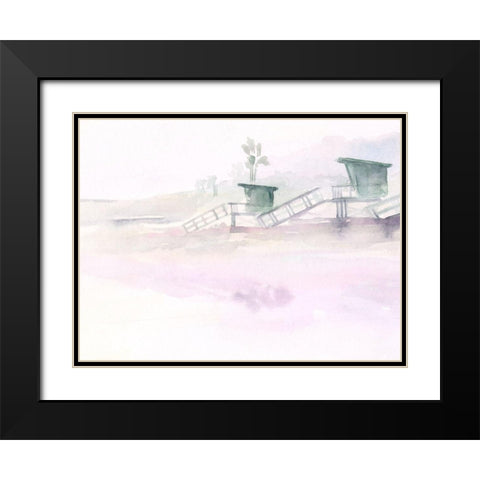 Dawn Beach Break III Black Modern Wood Framed Art Print with Double Matting by Parker, Jennifer Paxton