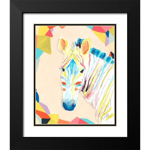 Safari Party II Black Modern Wood Framed Art Print with Double Matting by Vess, June Erica