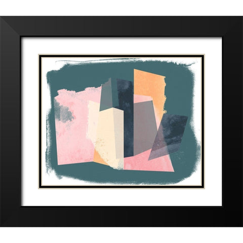 Paper Mirage II Black Modern Wood Framed Art Print with Double Matting by Vess, June Erica