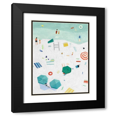 Beach Vista I Black Modern Wood Framed Art Print with Double Matting by Scarvey, Emma