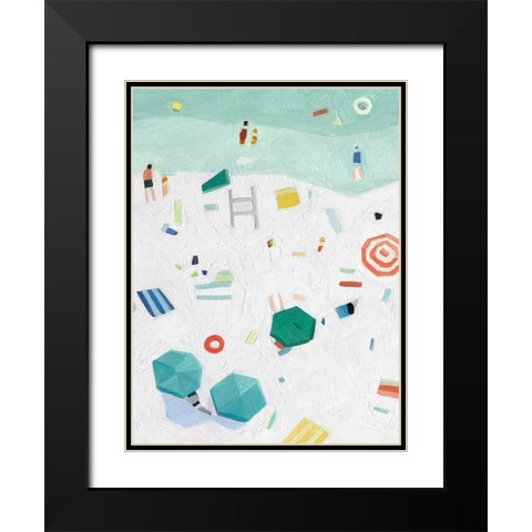 Beach Vista I Black Modern Wood Framed Art Print with Double Matting by Scarvey, Emma