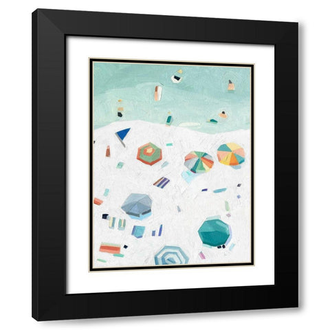 Beach Vista II Black Modern Wood Framed Art Print with Double Matting by Scarvey, Emma