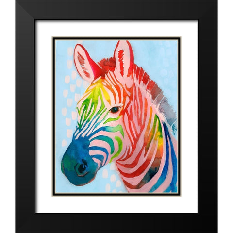 Jungle Spectrum I Black Modern Wood Framed Art Print with Double Matting by Popp, Grace