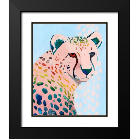Jungle Spectrum III Black Modern Wood Framed Art Print with Double Matting by Popp, Grace