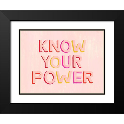 You are Powerful II Black Modern Wood Framed Art Print with Double Matting by Popp, Grace