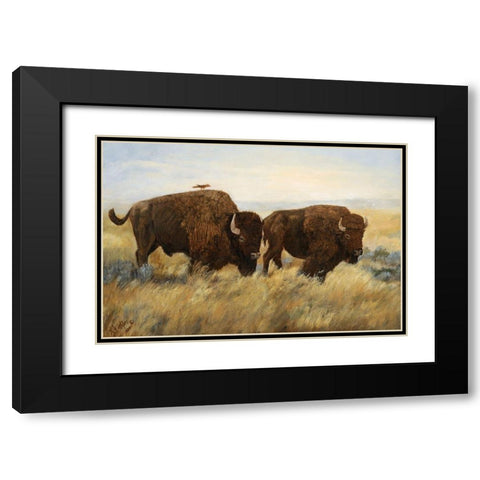 Hitchhiker I Black Modern Wood Framed Art Print with Double Matting by Winkler, Kathy