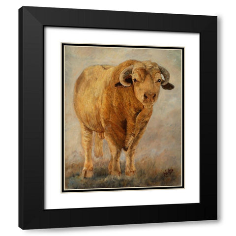 Tuff Enuff I Black Modern Wood Framed Art Print with Double Matting by Winkler, Kathy