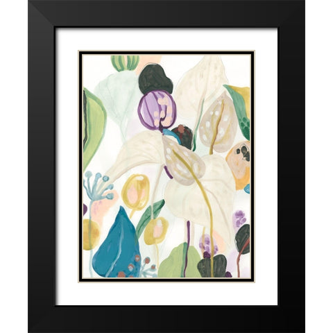 Wild Tropics I Black Modern Wood Framed Art Print with Double Matting by Vess, June Erica