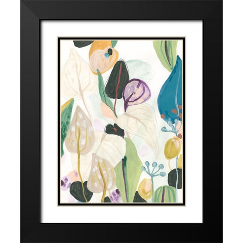 Wild Tropics II Black Modern Wood Framed Art Print with Double Matting by Vess, June Erica