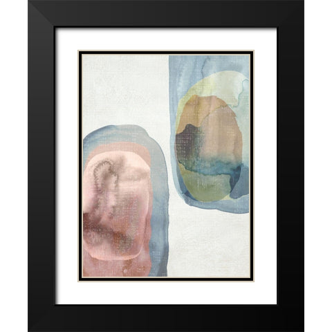 Light Conversation II Black Modern Wood Framed Art Print with Double Matting by Zarris, Chariklia