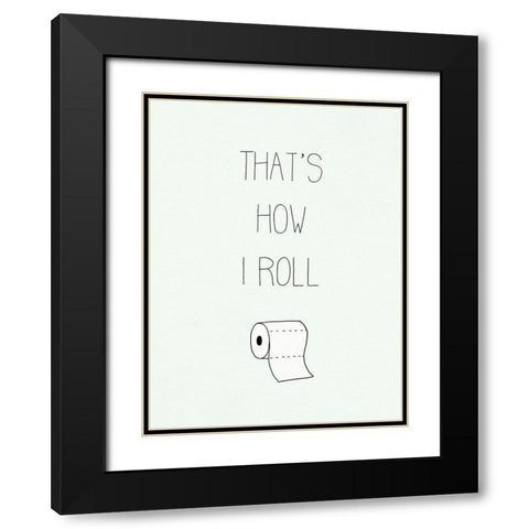 Potty Humor I Black Modern Wood Framed Art Print with Double Matting by Borges, Victoria