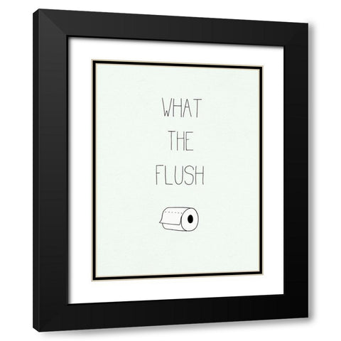 Potty Humor II Black Modern Wood Framed Art Print with Double Matting by Borges, Victoria