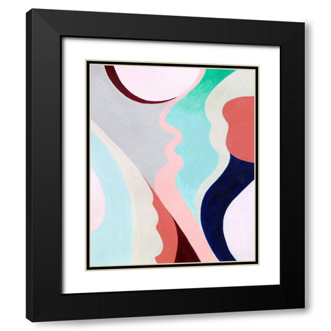 Pastel Highlands I Black Modern Wood Framed Art Print with Double Matting by Popp, Grace