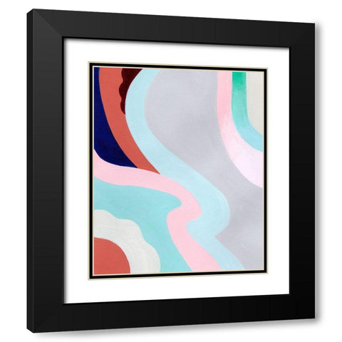 Pastel Highlands III Black Modern Wood Framed Art Print with Double Matting by Popp, Grace