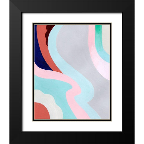 Pastel Highlands III Black Modern Wood Framed Art Print with Double Matting by Popp, Grace