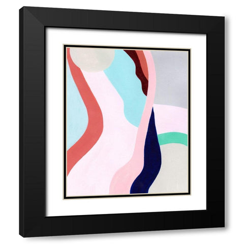 Pastel Highlands IV Black Modern Wood Framed Art Print with Double Matting by Popp, Grace