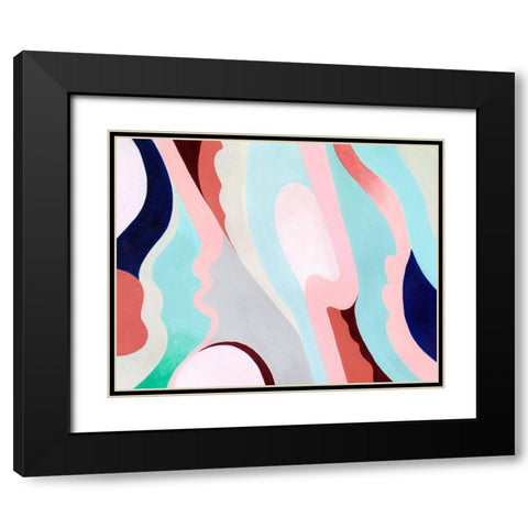 Pastel Highlands V Black Modern Wood Framed Art Print with Double Matting by Popp, Grace