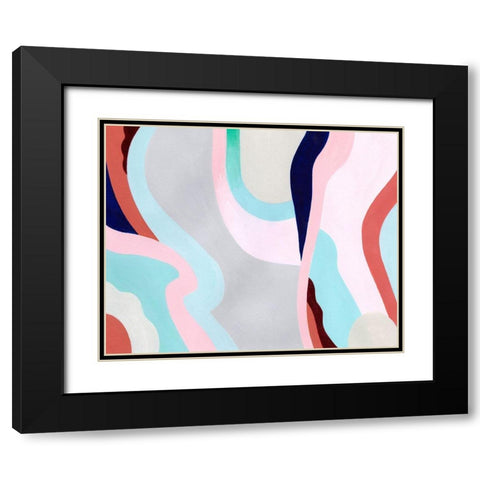 Pastel Highlands VI Black Modern Wood Framed Art Print with Double Matting by Popp, Grace
