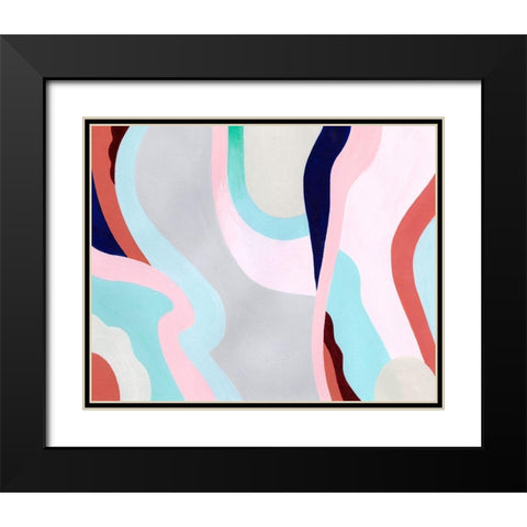 Pastel Highlands VI Black Modern Wood Framed Art Print with Double Matting by Popp, Grace