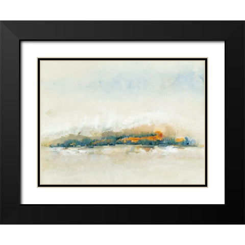 Bass Island I Black Modern Wood Framed Art Print with Double Matting by OToole, Tim