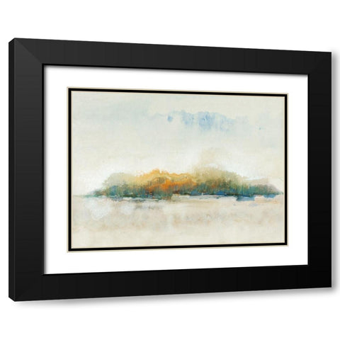 Bass Island II Black Modern Wood Framed Art Print with Double Matting by OToole, Tim