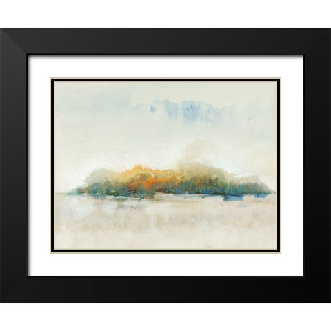 Bass Island II Black Modern Wood Framed Art Print with Double Matting by OToole, Tim