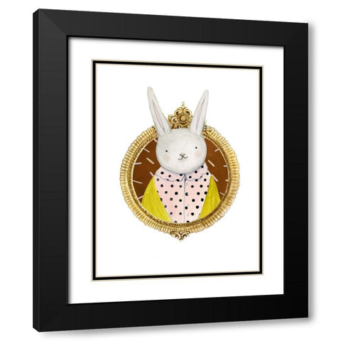 Spiffy Animals IV Black Modern Wood Framed Art Print with Double Matting by Borges, Victoria