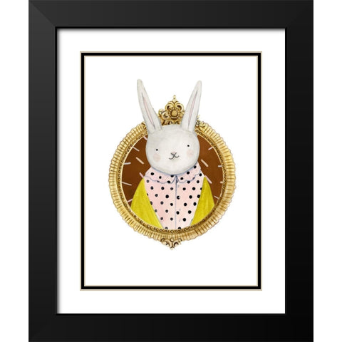 Spiffy Animals IV Black Modern Wood Framed Art Print with Double Matting by Borges, Victoria