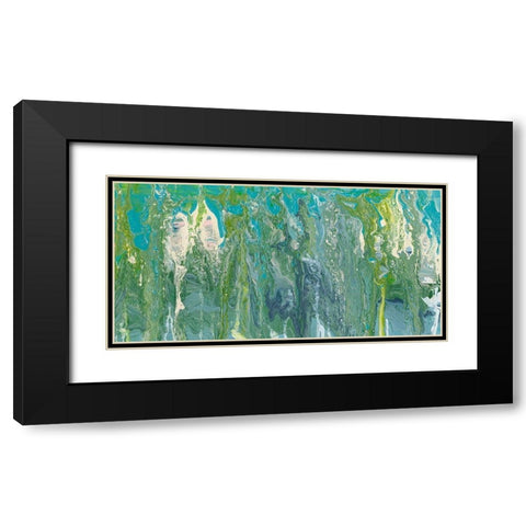 Molten Glass II Black Modern Wood Framed Art Print with Double Matting by Ludwig, Alicia