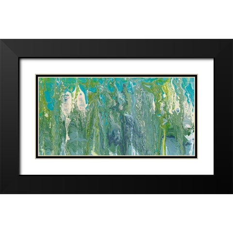 Molten Glass II Black Modern Wood Framed Art Print with Double Matting by Ludwig, Alicia