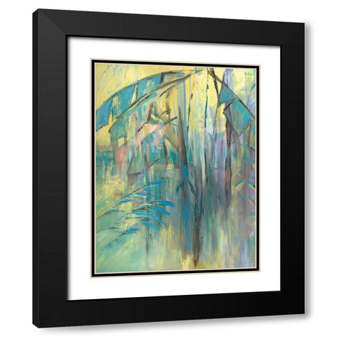 Pastel Jungle Spectrum I Black Modern Wood Framed Art Print with Double Matting by Wilkins, Suzanne