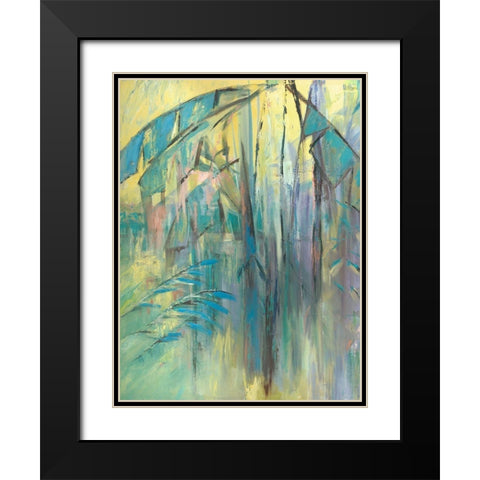 Pastel Jungle Spectrum I Black Modern Wood Framed Art Print with Double Matting by Wilkins, Suzanne