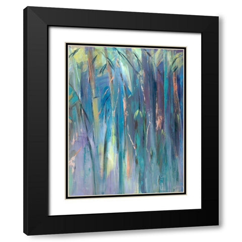 Pastel Jungle Spectrum II Black Modern Wood Framed Art Print with Double Matting by Wilkins, Suzanne