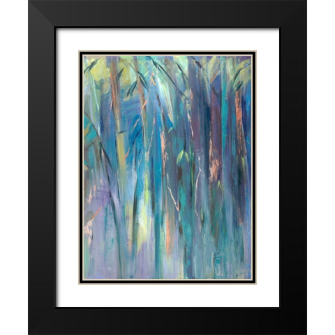 Pastel Jungle Spectrum II Black Modern Wood Framed Art Print with Double Matting by Wilkins, Suzanne