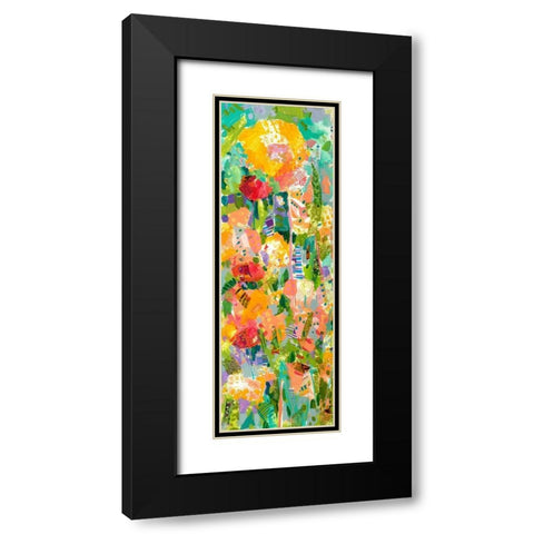 Lime Garden I Black Modern Wood Framed Art Print with Double Matting by Grim, Tara Funk