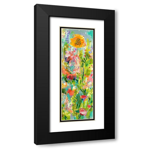 Lime Garden II Black Modern Wood Framed Art Print with Double Matting by Grim, Tara Funk