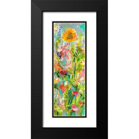Lime Garden II Black Modern Wood Framed Art Print with Double Matting by Grim, Tara Funk