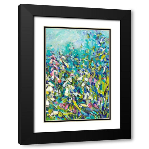 Joy in the Garden II Black Modern Wood Framed Art Print with Double Matting by Grim, Tara Funk