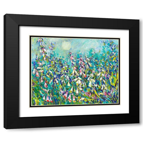 Joy in the Garden III Black Modern Wood Framed Art Print with Double Matting by Grim, Tara Funk